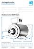 Elektromotor Anfrageskizze (im Bild) B3 AQ Pluss